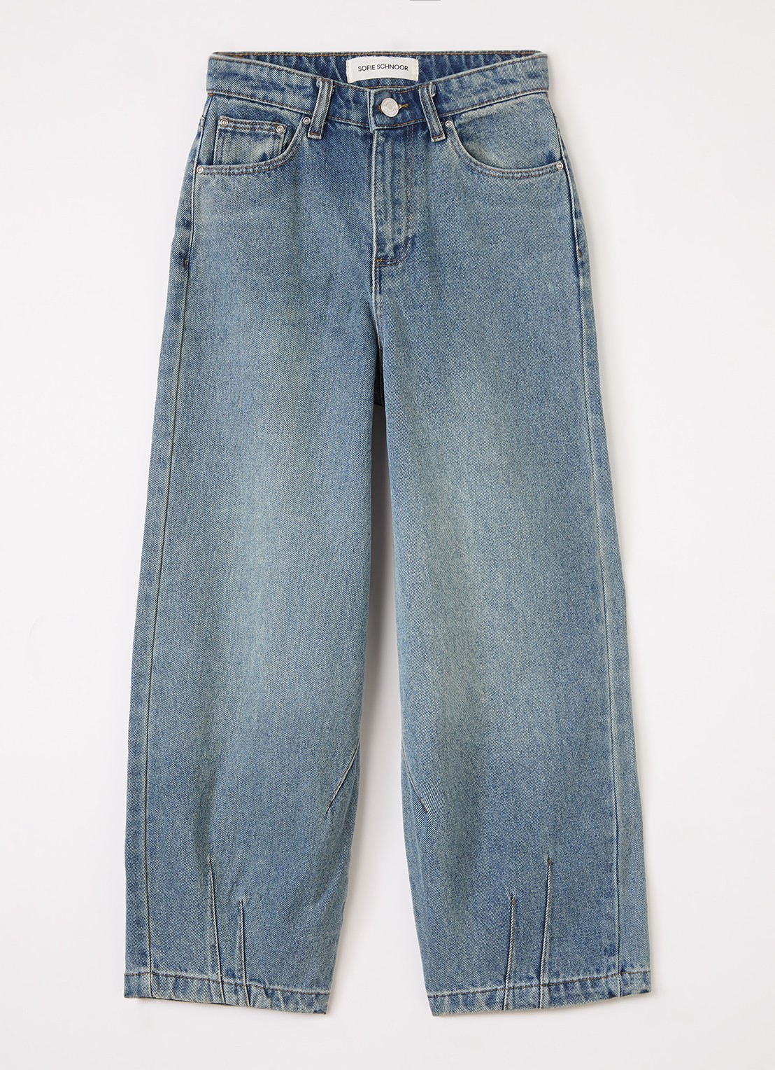 Sofie Schnoor Havana tapered jeans met steekzakken - voorkant donkerblauw