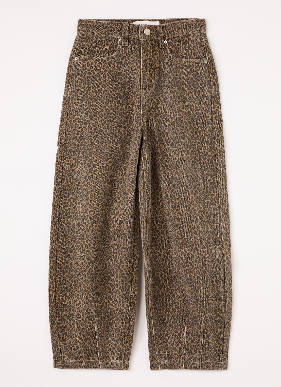 Sofie Schnoor Havana tapered jeans met steekzakken - voorkant camel