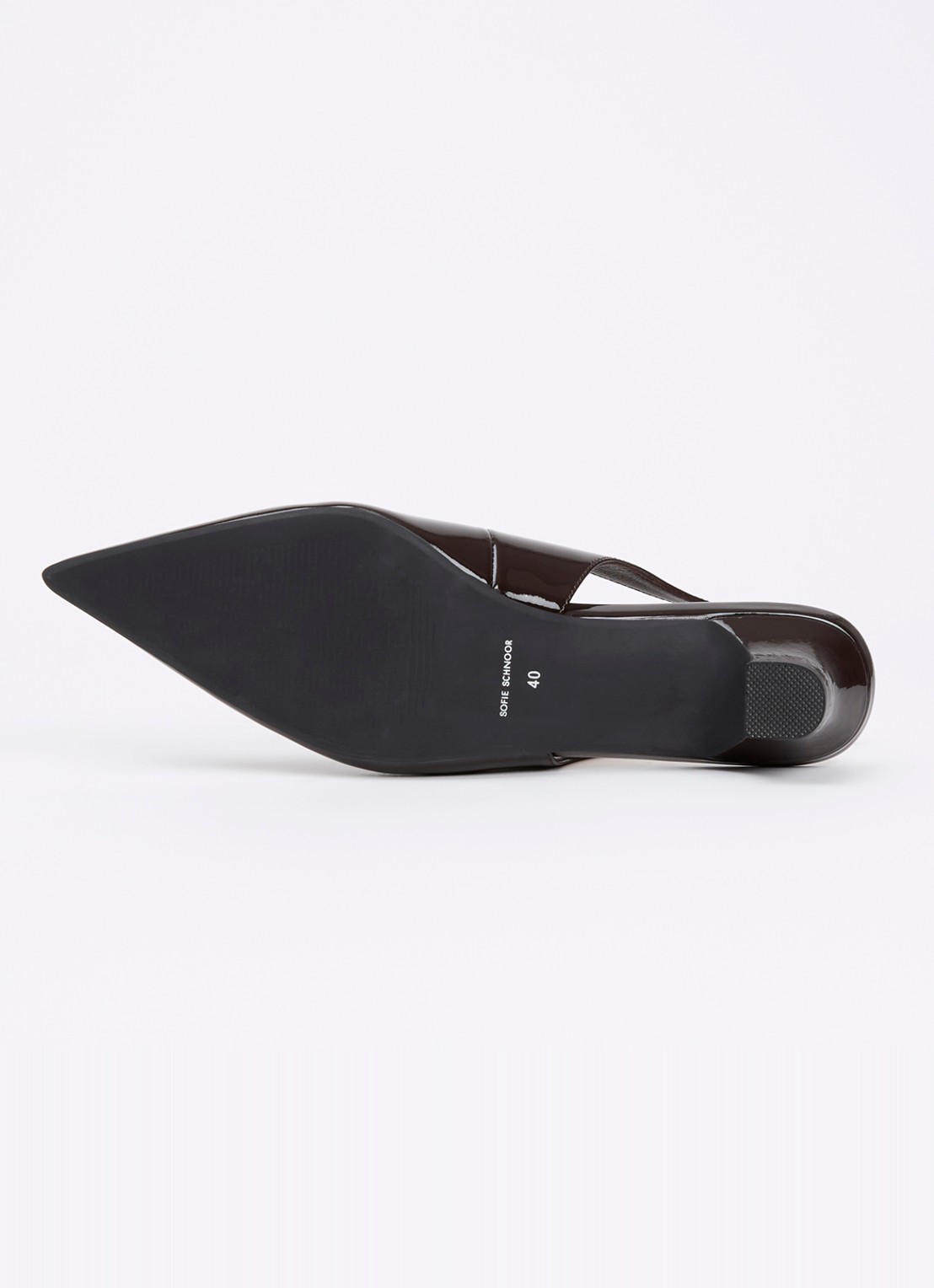 Sofie Schnoor Helenasw slingback van lakleer - detail 3 donkerbruin