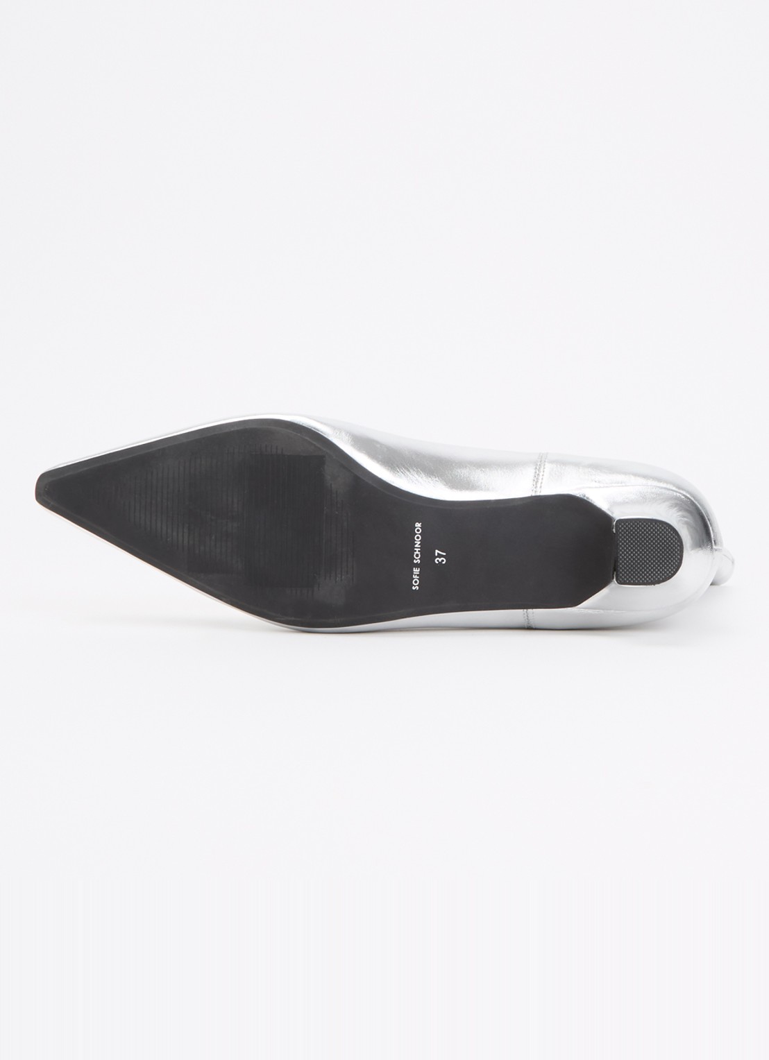 Sofie Schnoor Hella laars van leer met metallic finish  - detail 3 zilver