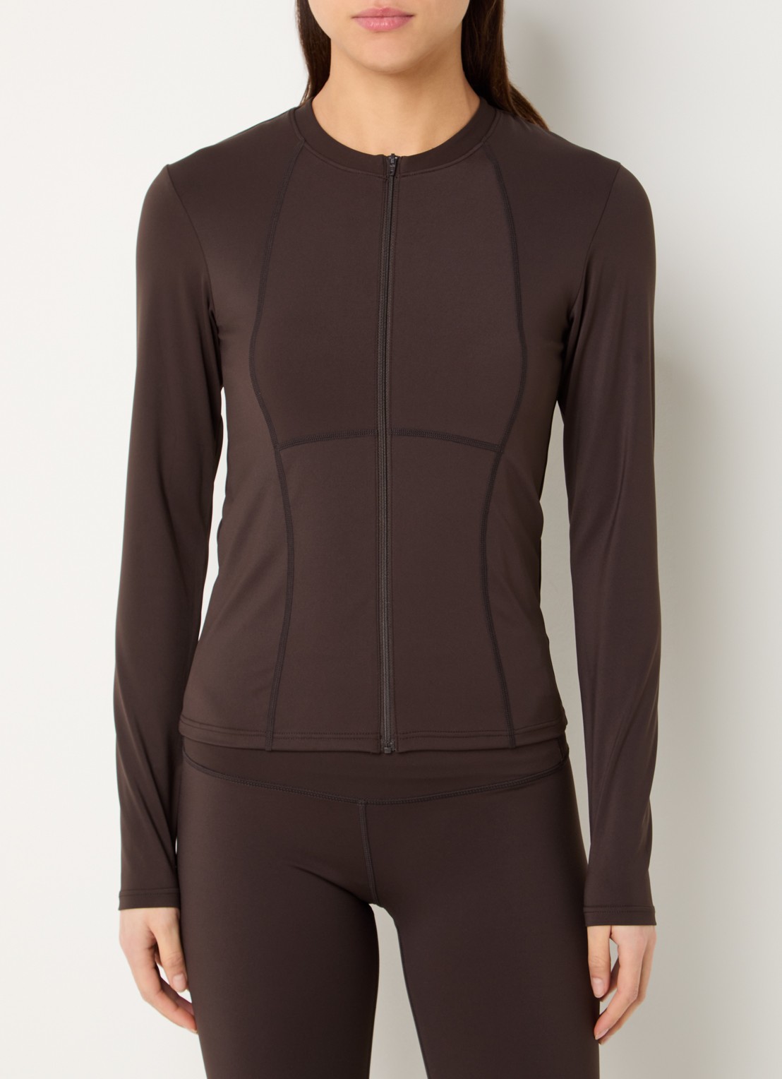Sofie Schnoor Jayaspo sweatvest met stretch - detail 4 donkerbruin