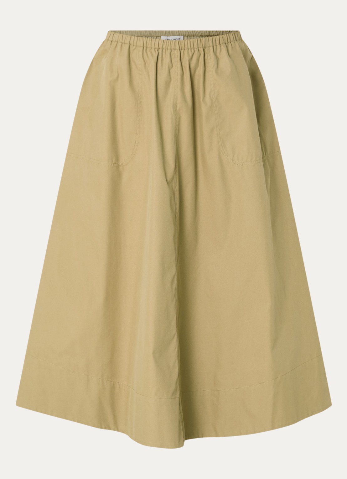 Sofie Schnoor Juneau A-lijn maxi rok - voorkant khaki
