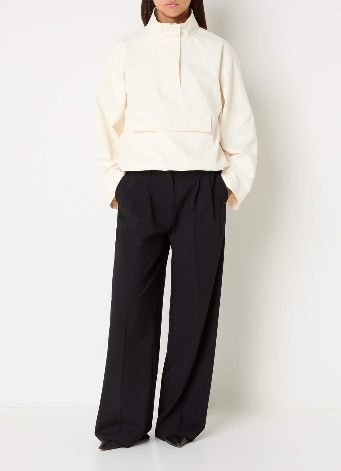 Sofie Schnoor Laika anorak met steekzakken - voorkant 4 creme