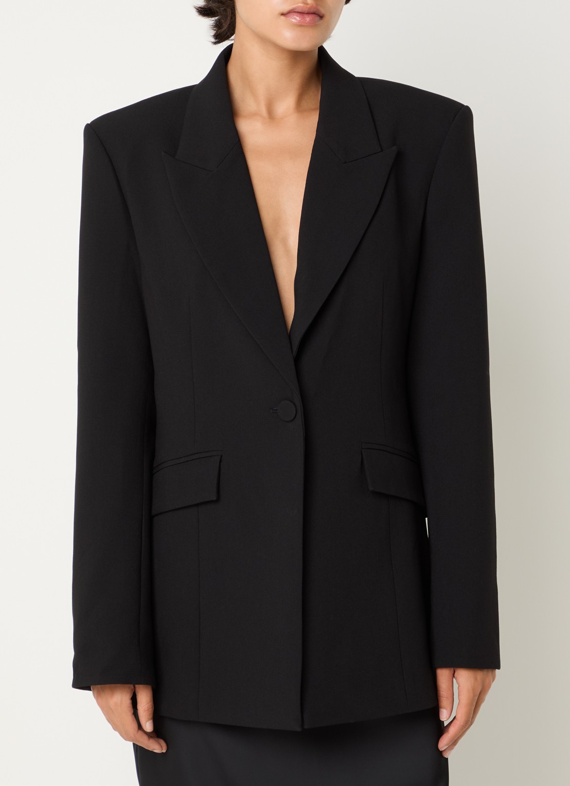 Sofie Schnoor Liora blazer met klepzakken - detail zwart