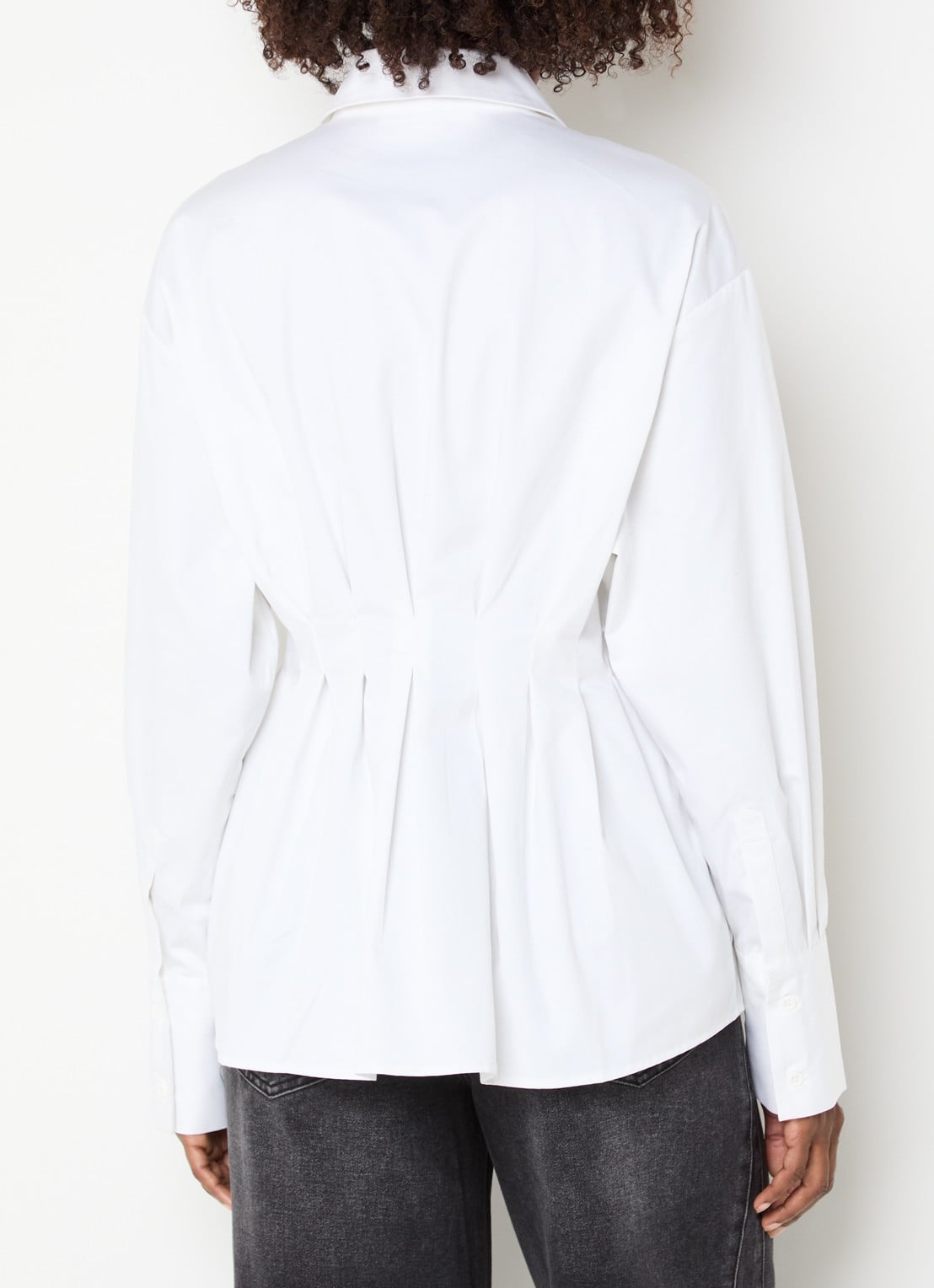 Sofie Schnoor Mikrasw blouse met plooidetail - achterkant 2 wit