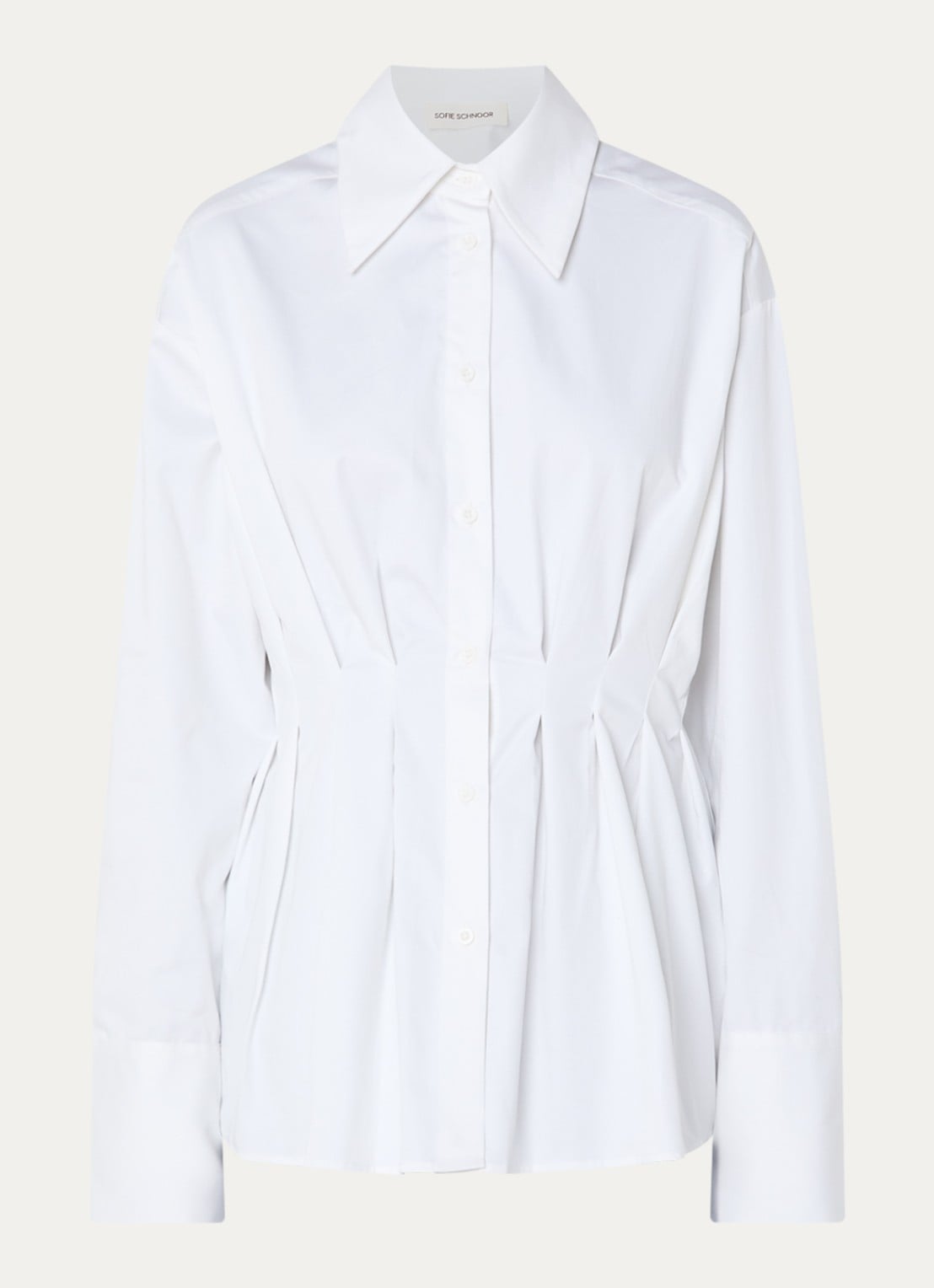 Sofie Schnoor Mikrasw blouse met plooidetail - voorkant 3 wit