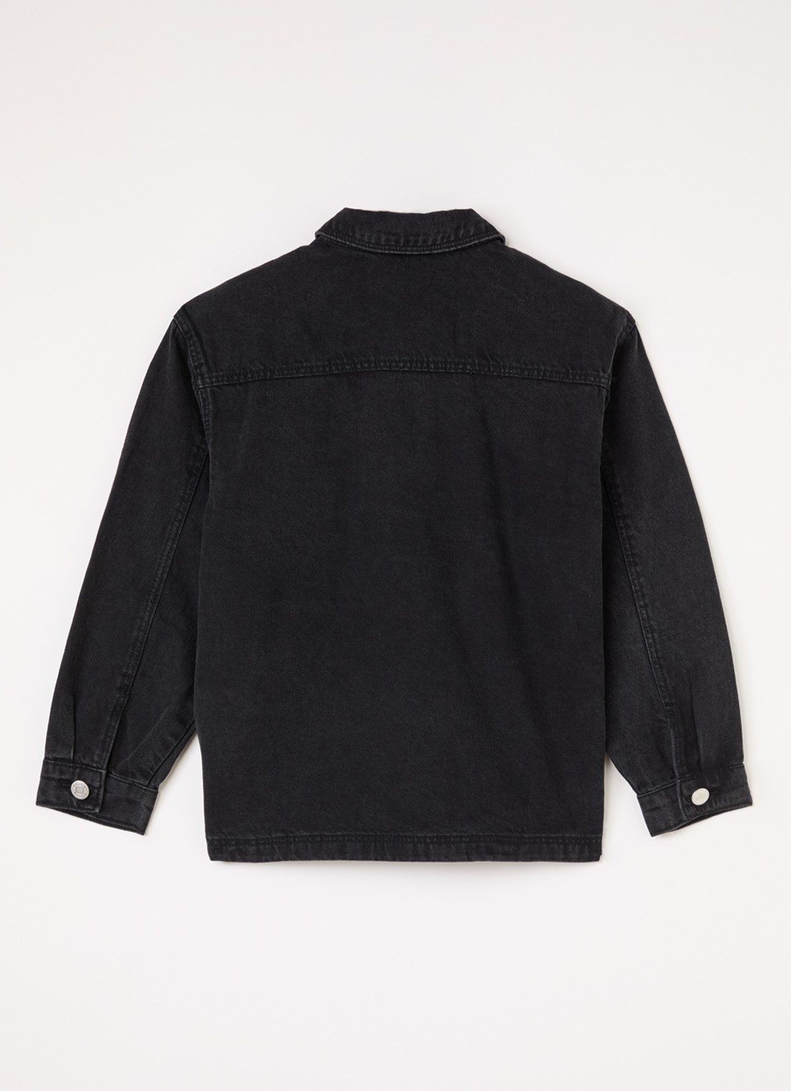 Sofie Schnoor Nash blouse van denim - voorkant 2 zwart