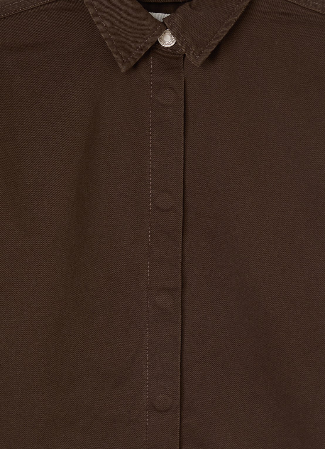 Sofie Schnoor Nash blouse van denim - detail 3 donkerbruin