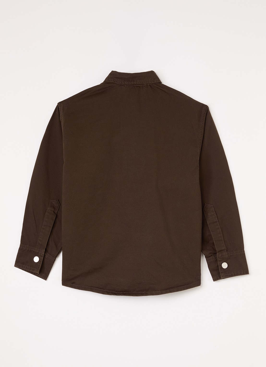 Sofie Schnoor Nash blouse van denim - voorkant 2 donkerbruin