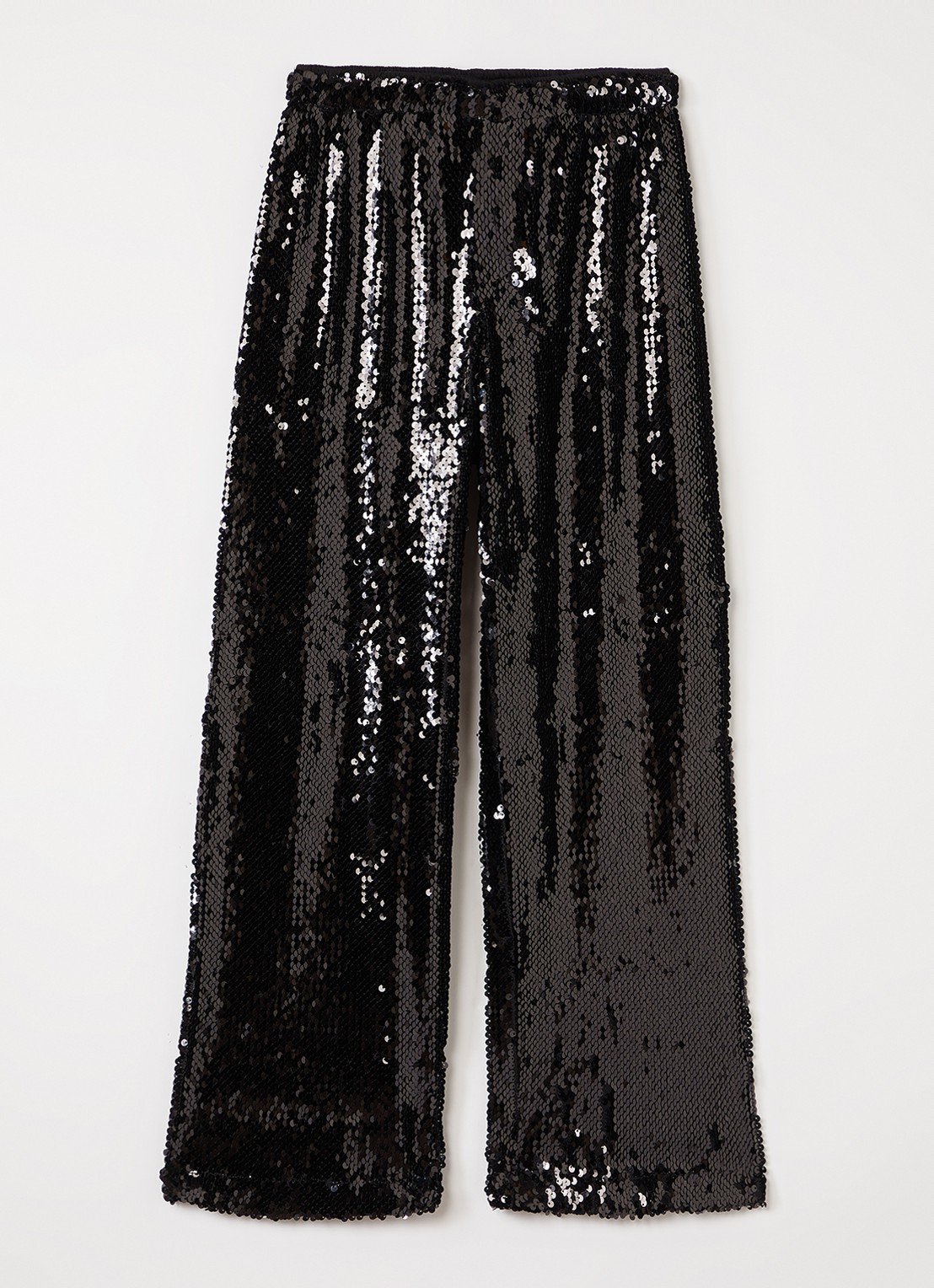 Sofie Schnoor Otellisy loose fit broek met pailletten - voorkant 2 zwart