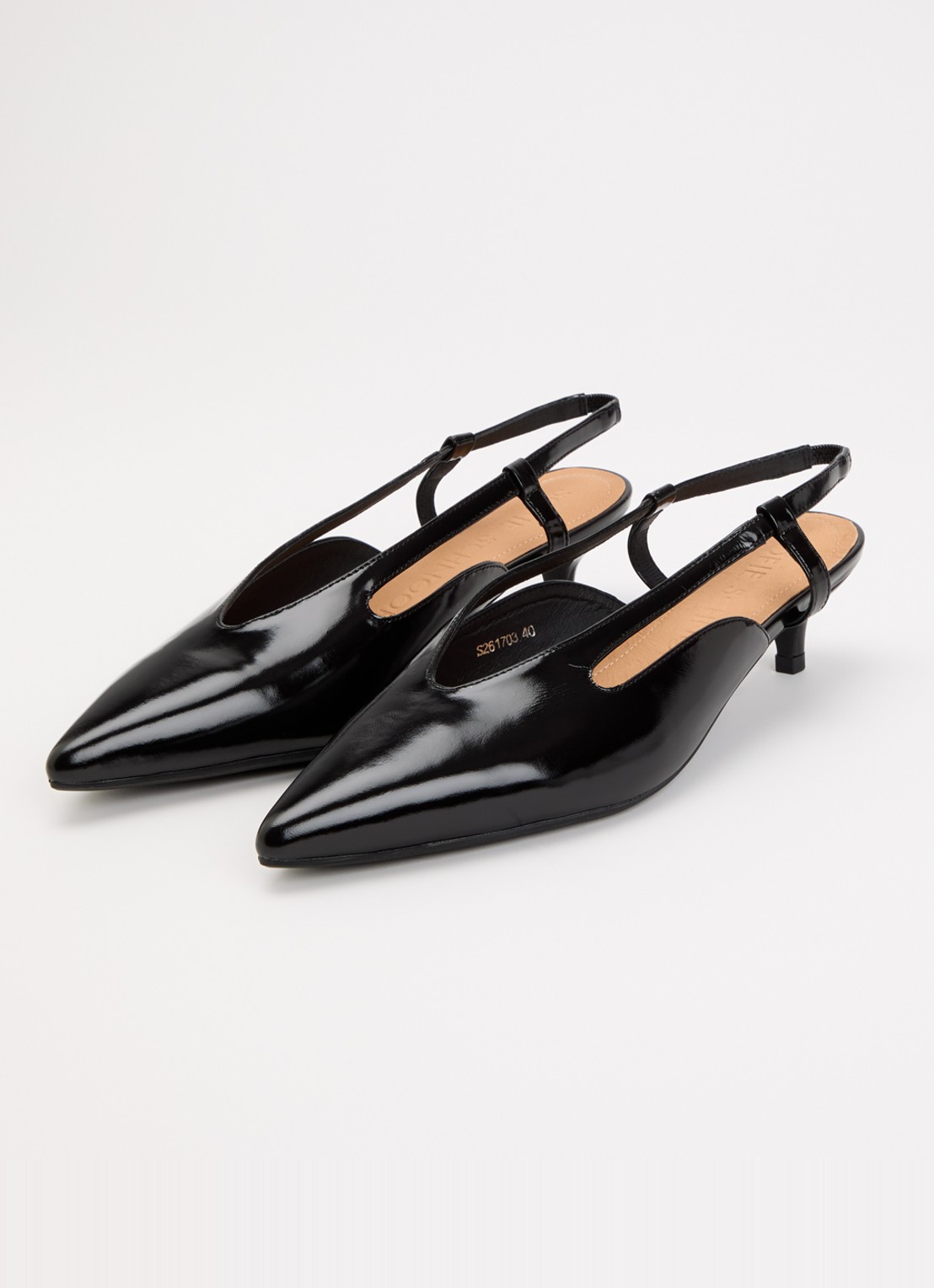 Sofie Schnoor Rill slingback van leer - detail 2 zwart