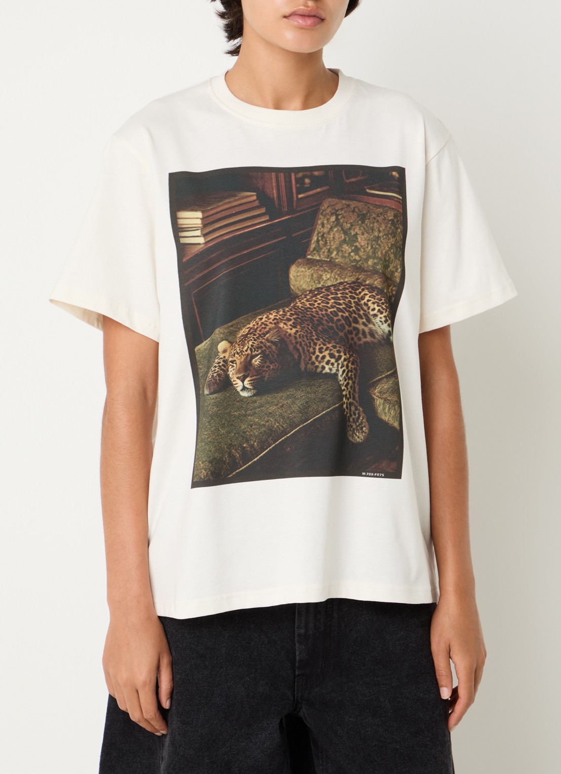 Sofie Schnoor Riversw T-shirt met print - detail gebroken wit
