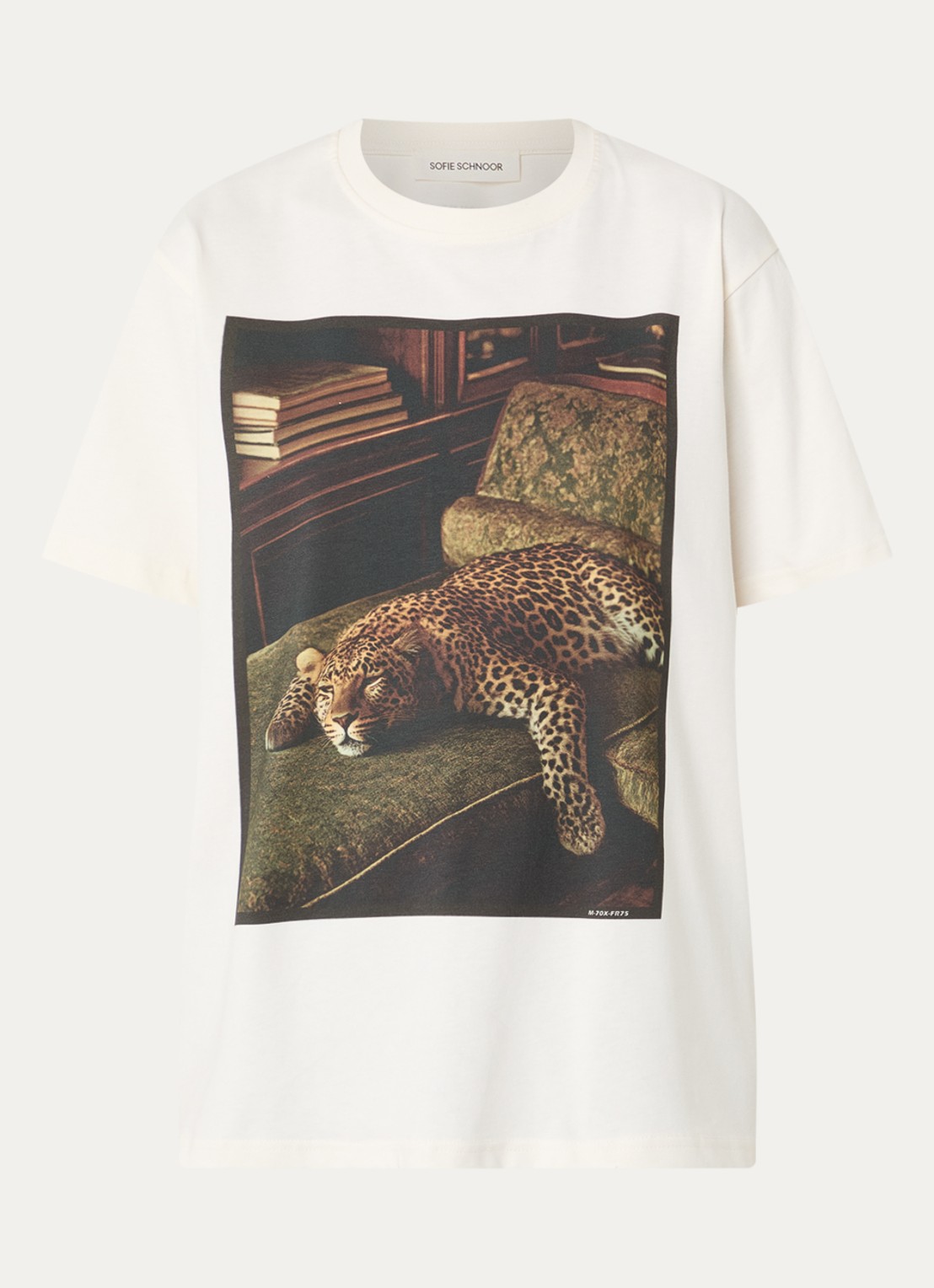 Sofie Schnoor Riversw T-shirt met print - voorkant 3 gebroken wit