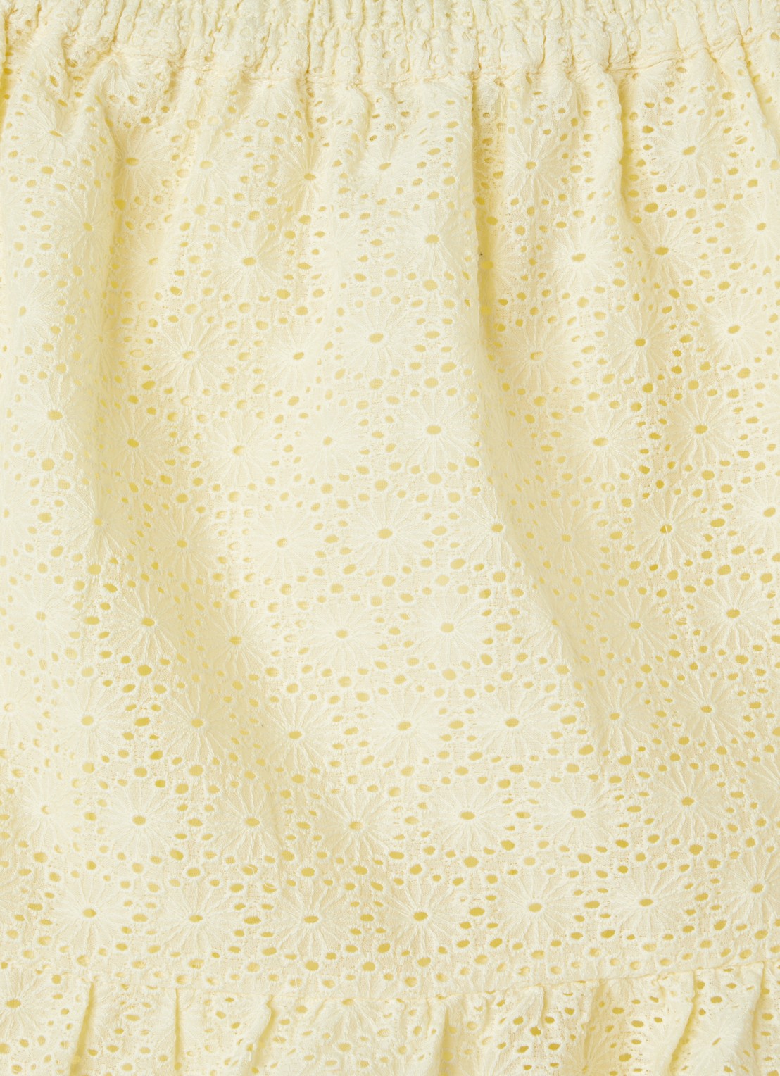 Sofie Schnoor Rok met broderie - detail lichtgeel