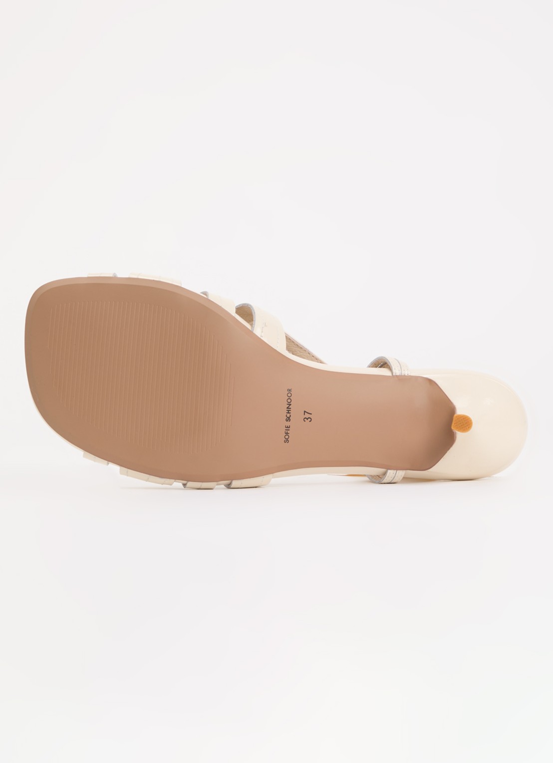 Sofie Schnoor Rosalindsw sandalette van lakleer met gevlochten detail - detail 5 gebroken wit