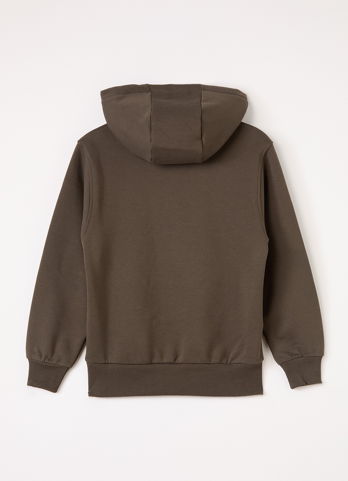 Sofie Schnoor Simonasy hoodie met 3D logo - voorkant 3 donkerbruin