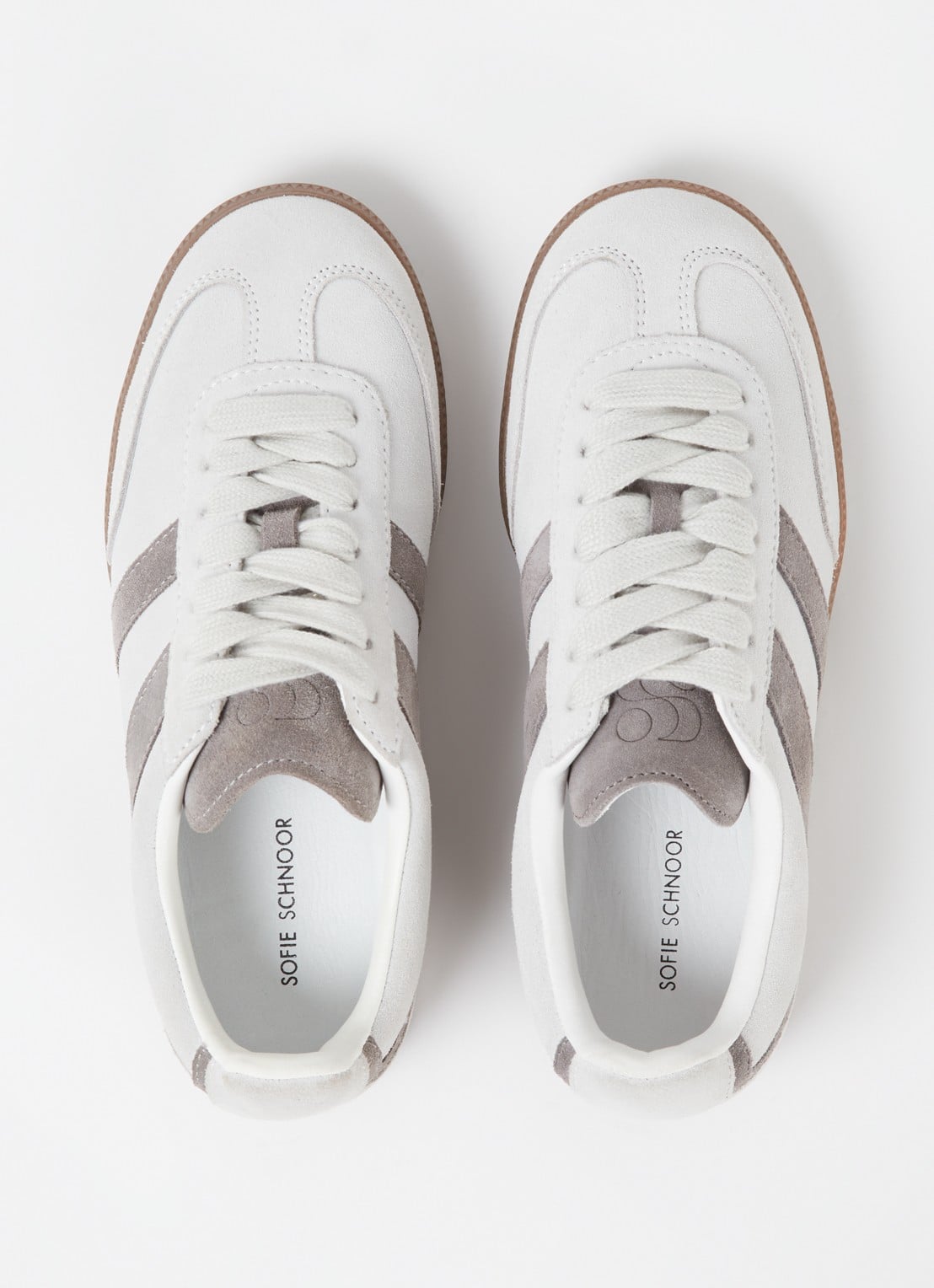 Sofie Schnoor Sneaker van suède - detail 4 grijs