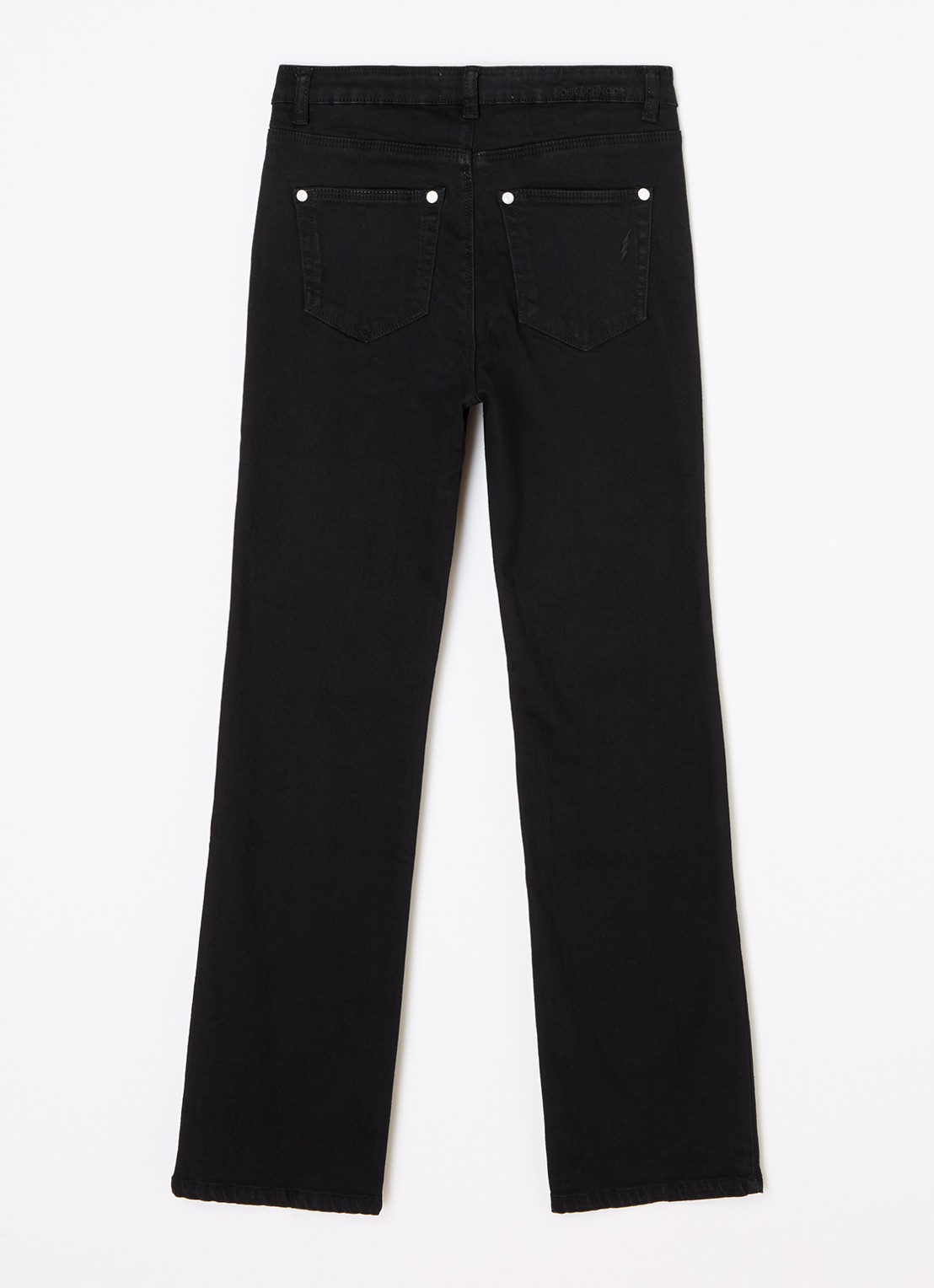 Sofie Schnoor Sofiasy straight leg jeans met steekzakken - voorkant 3 zwart