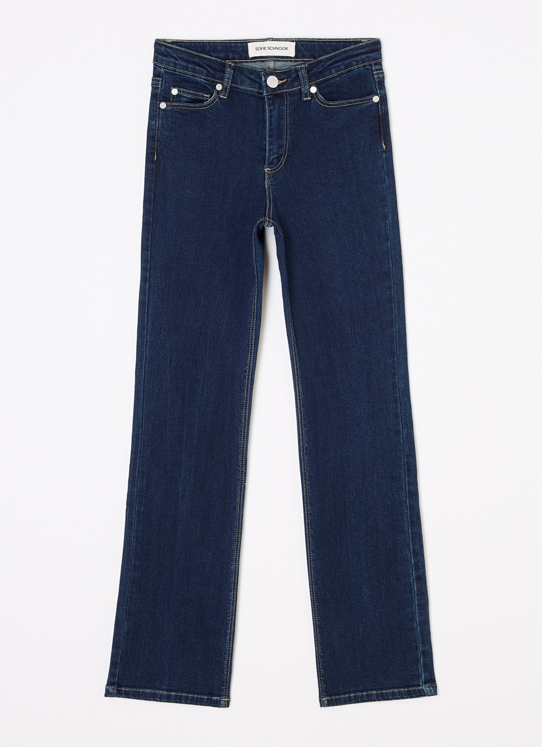 Sofie Schnoor Sofiasy straight leg jeans met steekzakken - voorkant 2 indigo