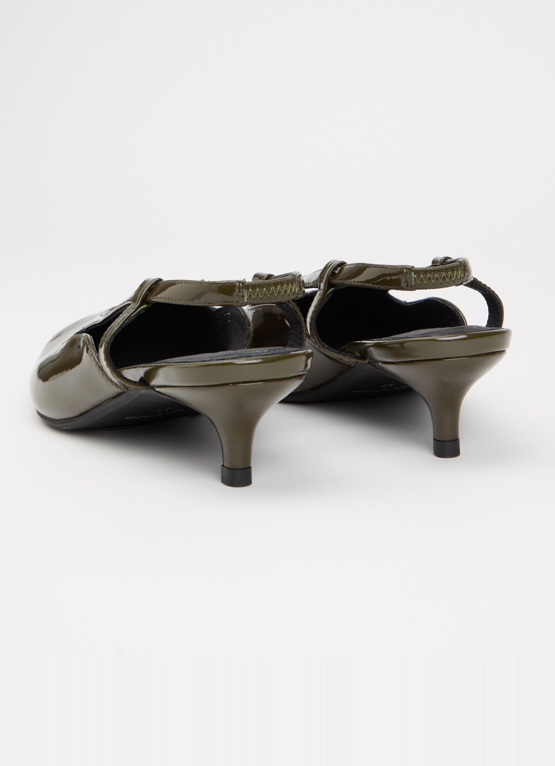 Sofie Schnoor Soleilsw slingback van lakleer - achterkant 5 legergroen