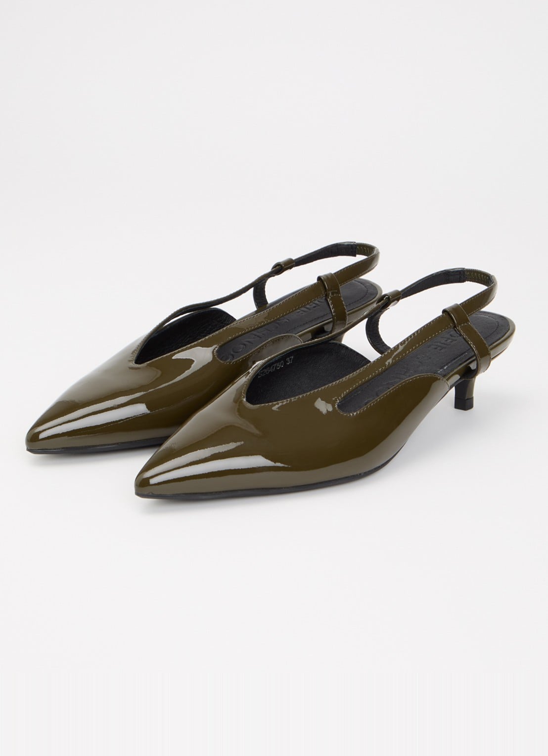 Sofie Schnoor Soleilsw slingback van lakleer - detail 2 legergroen