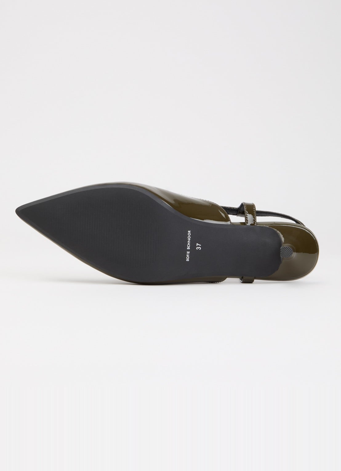 Sofie Schnoor Soleilsw slingback van lakleer - detail 4 legergroen