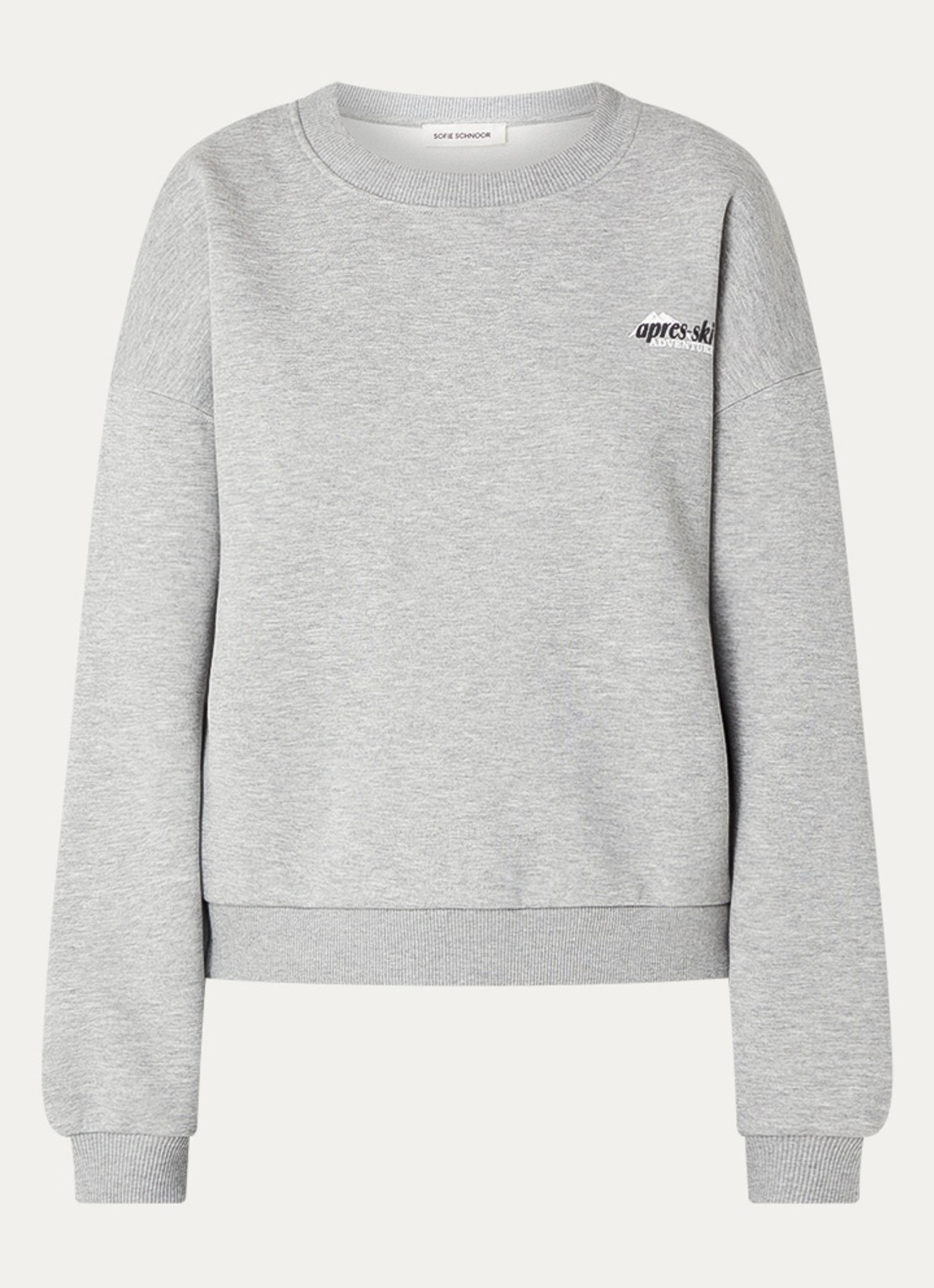 Sofie Schnoor Sweater met front- en backprint - voorkant 3 grijsmele