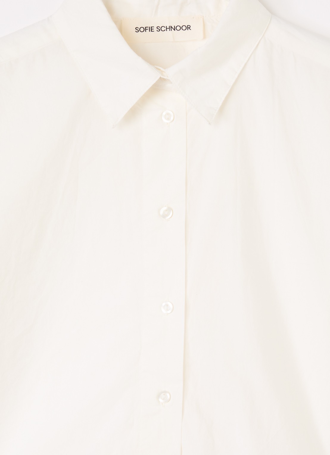 Sofie Schnoor Sylvia blouse met kraag - detail 3 gebroken wit