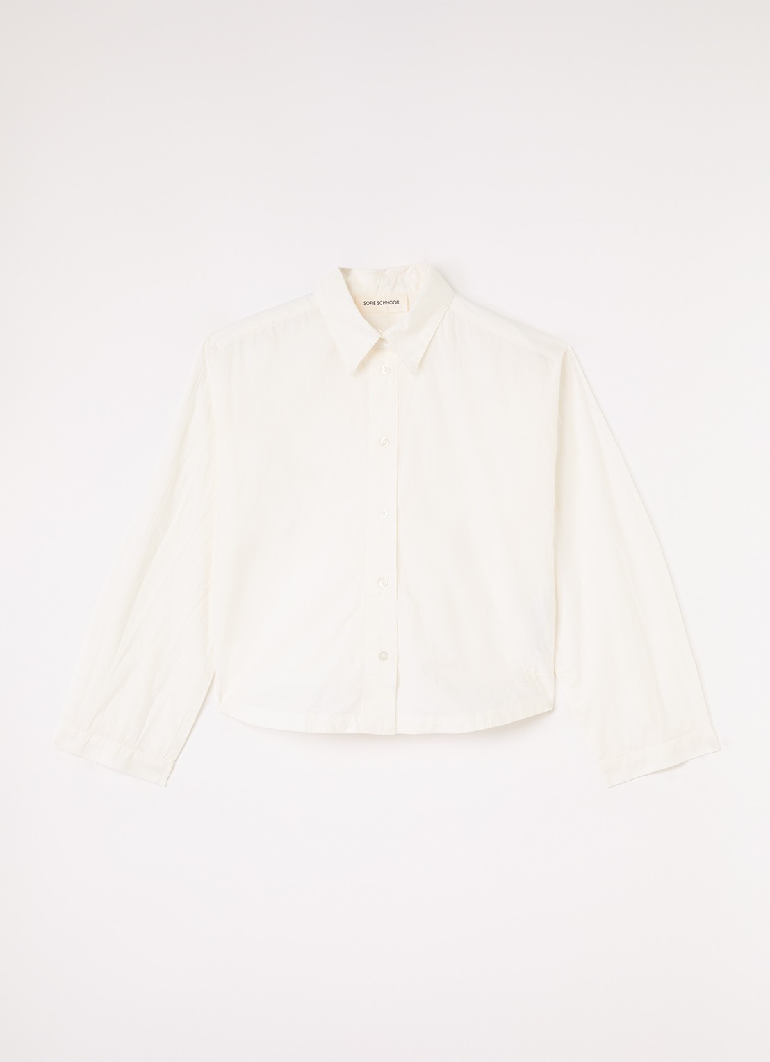 Sofie Schnoor Sylvia blouse met kraag - voorkant gebroken wit