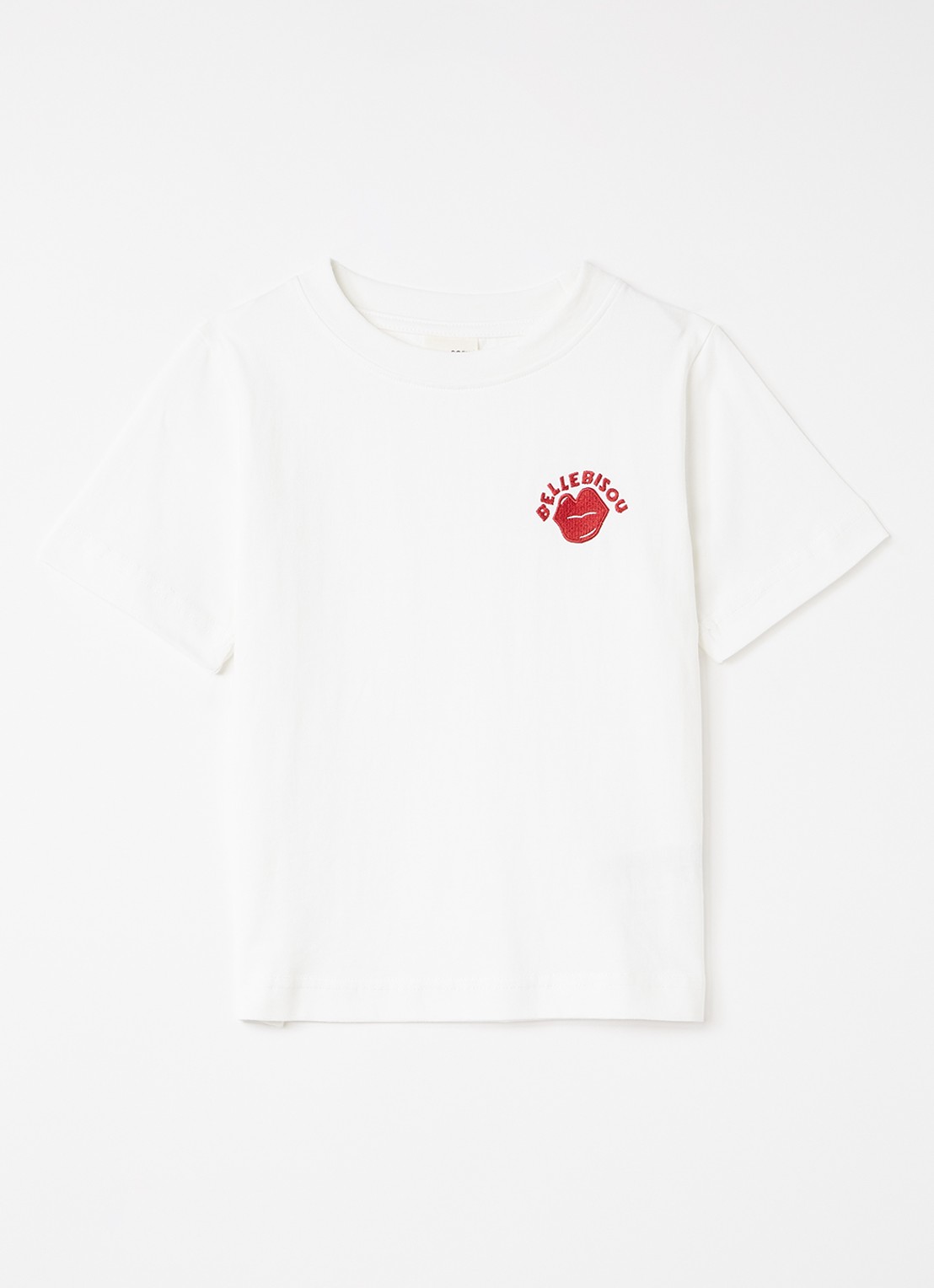 Sofie Schnoor T-shirt met borduring - voorkant wit