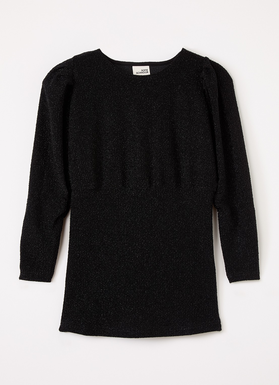 Sofie Schnoor Tillysy jurk met lurex - voorkant zwart