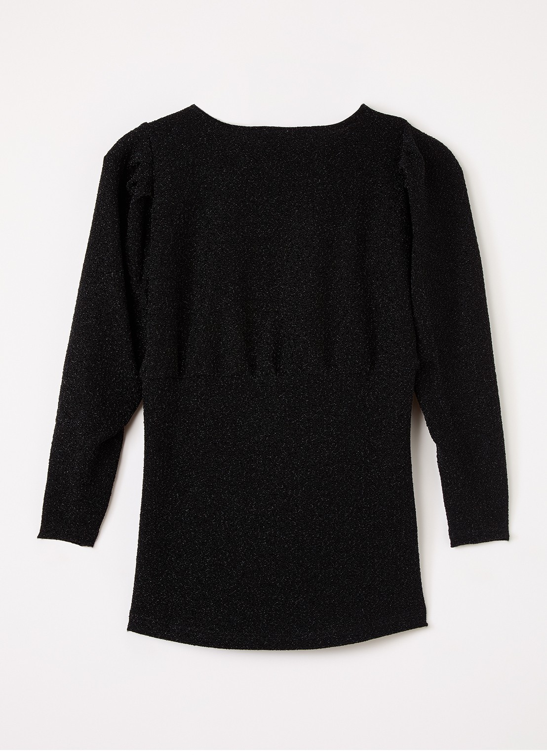 Sofie Schnoor Tillysy jurk met lurex - voorkant 2 zwart