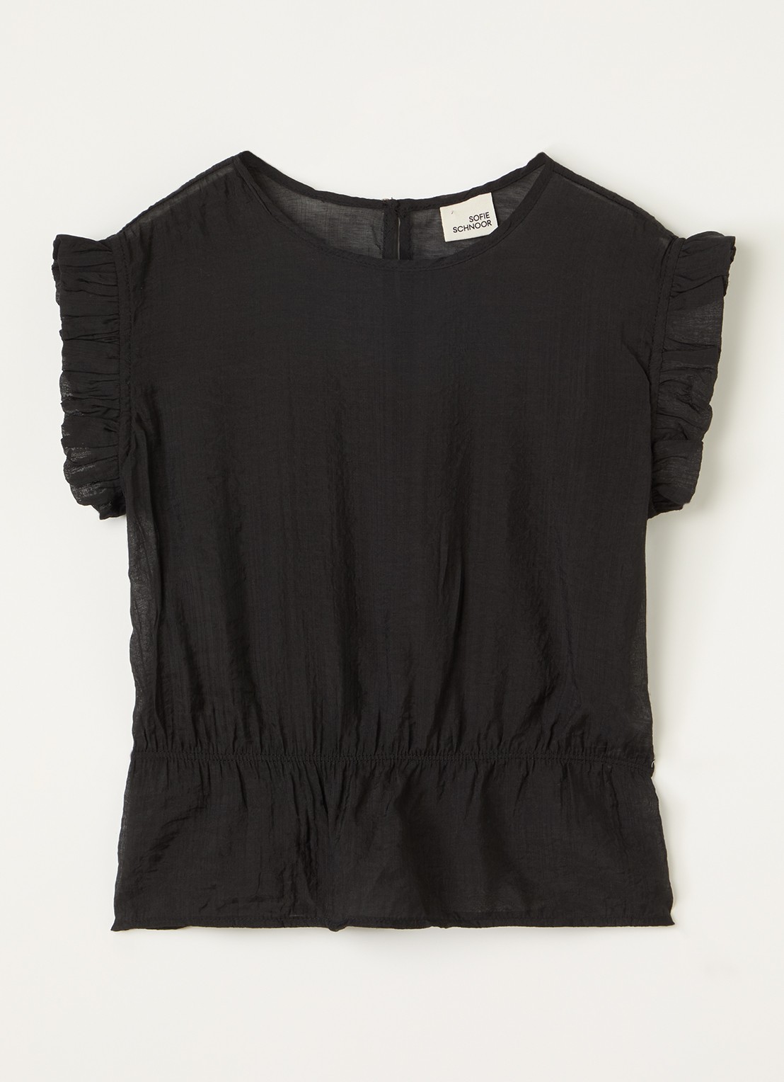 Sofie Schnoor Tuniek top met ronde hals - voorkant zwart