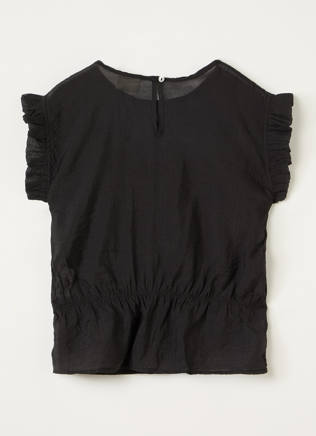 Sofie Schnoor Tuniek top met ronde hals - voorkant 2 zwart