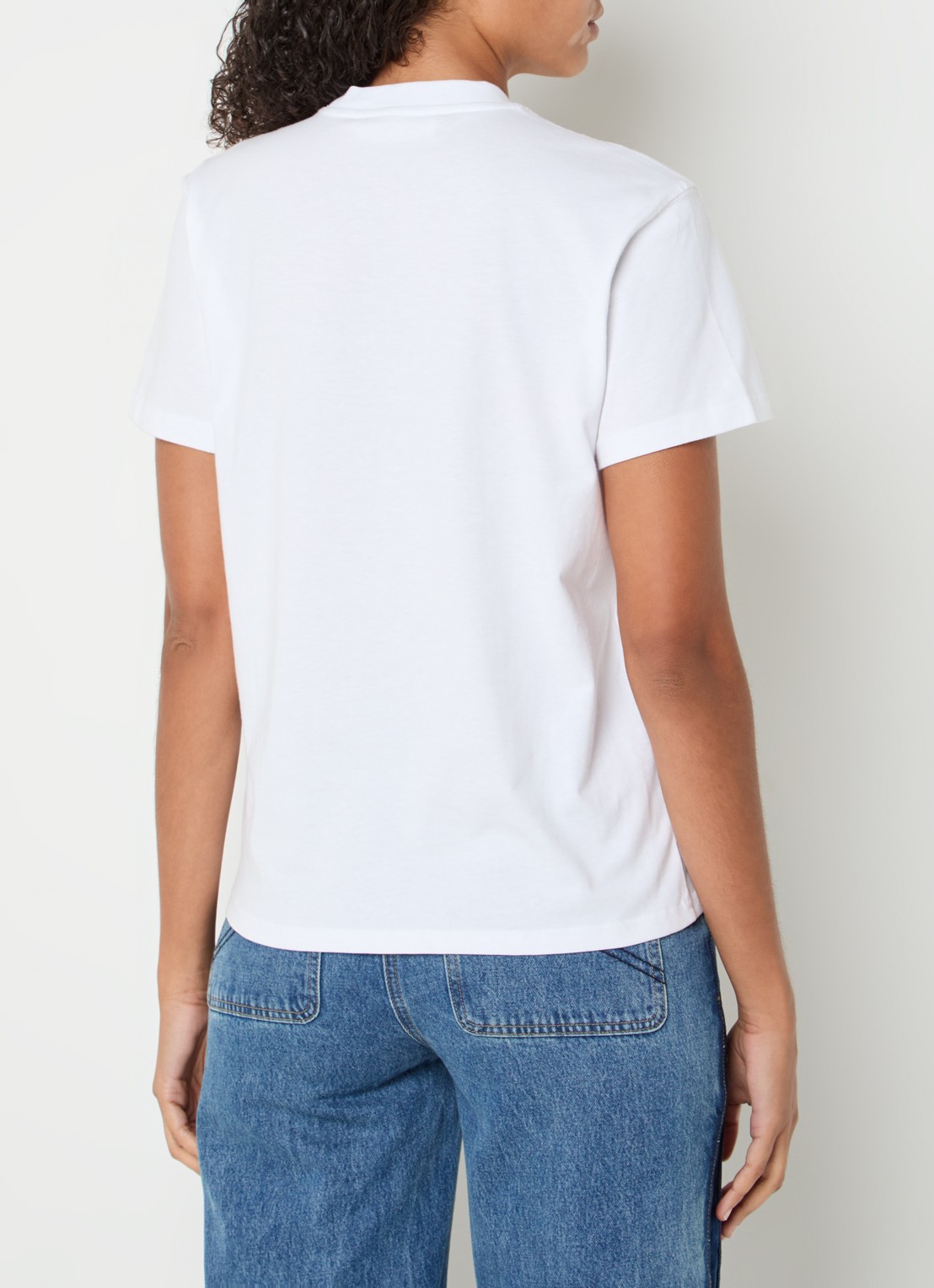 Sofie Schnoor Vaja T-shirt met logoborduring - achterkant wit
