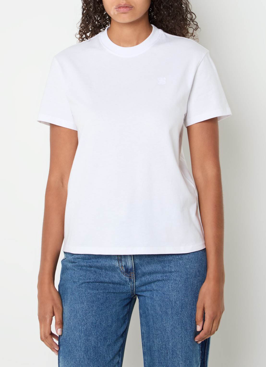 Sofie Schnoor Vaja T-shirt met logoborduring - detail 4 wit