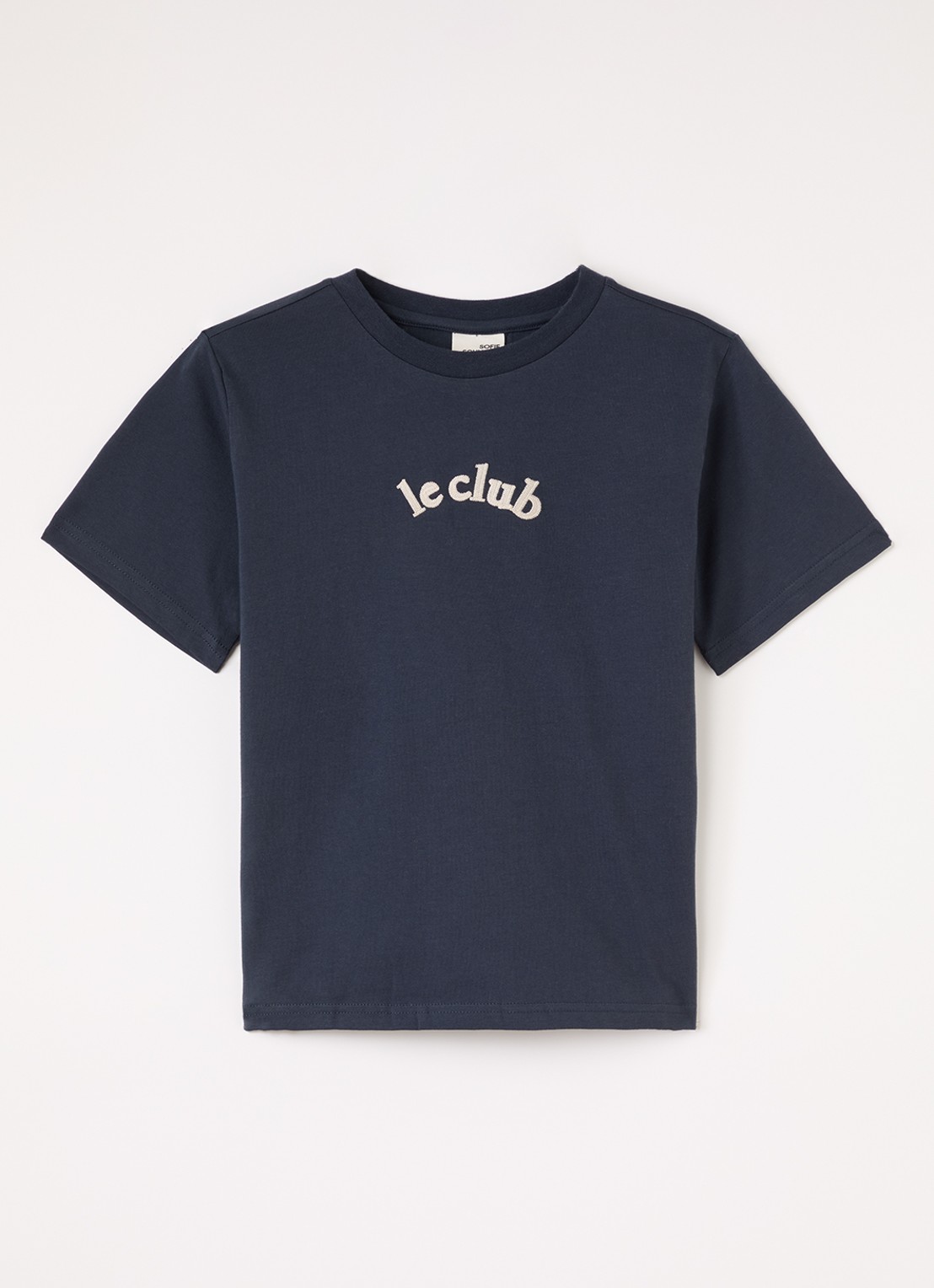 Sofie Schnoor Zena T-shirt met print - voorkant donkerblauw