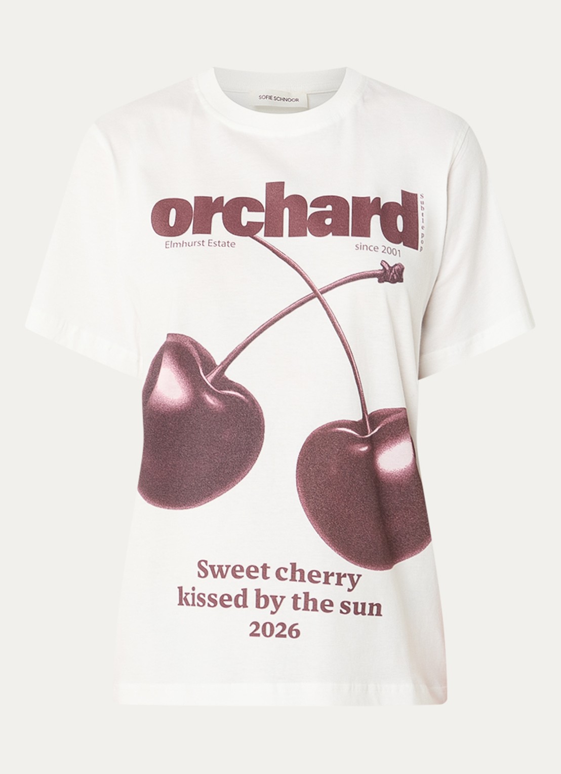 Sofie Schnoor Zena T-shirt met print - voorkant wit