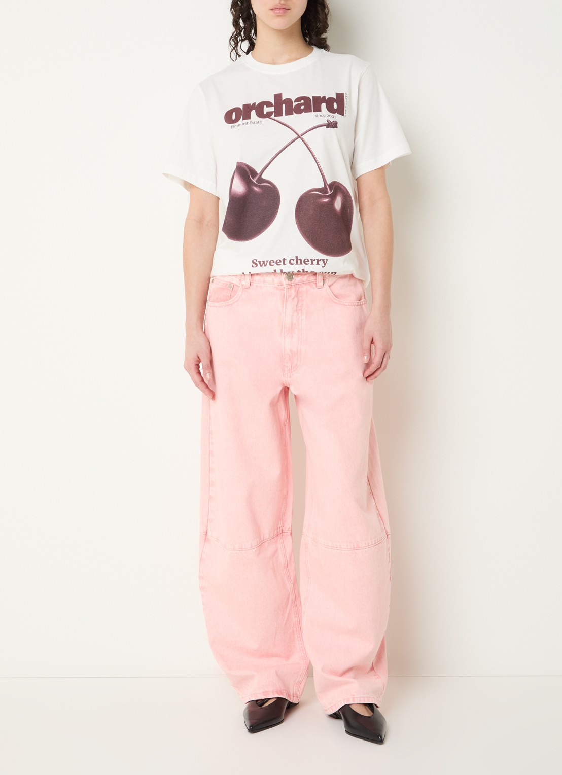 Sofie Schnoor Zena T-shirt met print - voorkant 2 wit