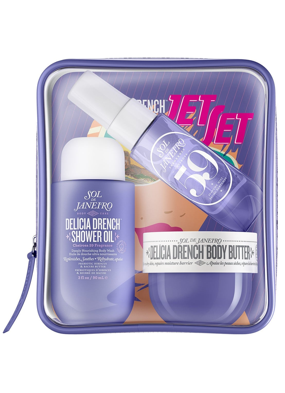 Sol de Janeiro Delicia Drench Jet Set - verzorgingsset - voorkant 2 undefined