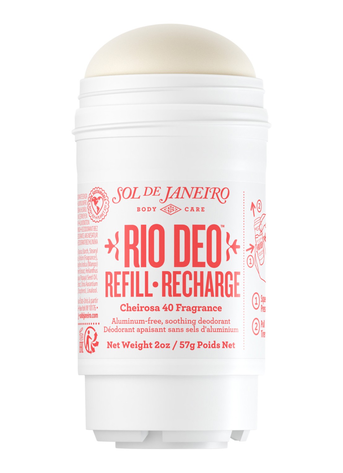 Sol de Janeiro Rio Deo Cheirosa 40 Refill - navulling deodorant - voorkant 5 undefined