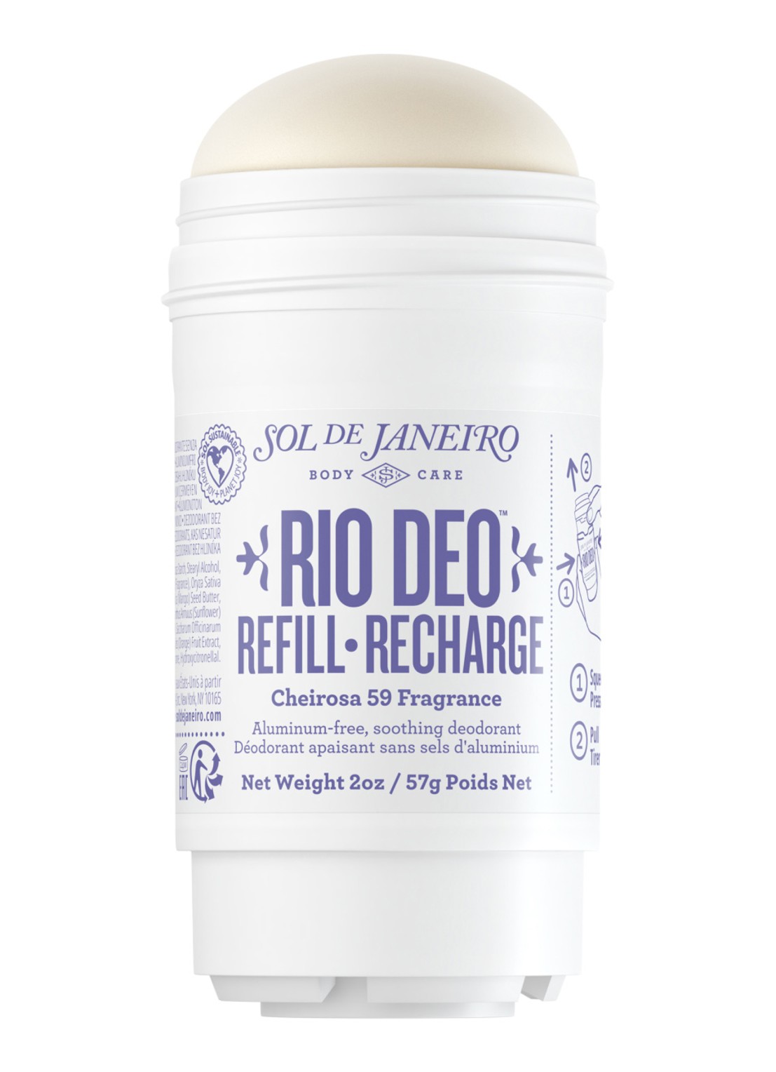 Sol de Janeiro Rio Deo Cheirosa 59 Refill - navulling deodorant - voorkant 5 undefined