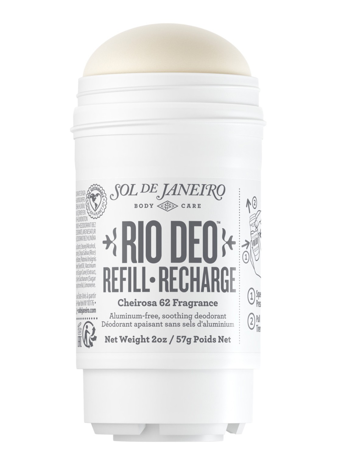 Sol de Janeiro Rio Deo Cheirosa 62 Refill - navulling deodorant - voorkant 5 undefined