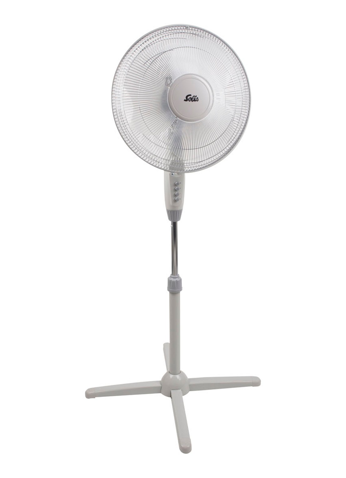 Solis 748 Standventilator, 120-140 cm hoog - voorkant wit