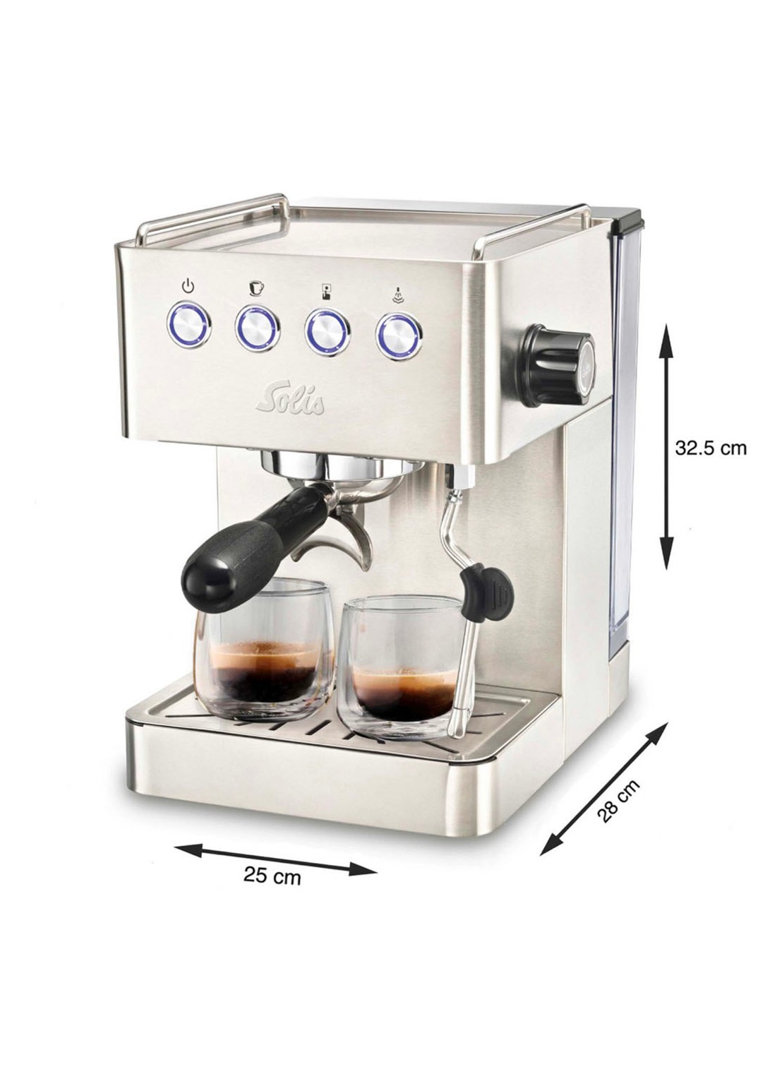 Solis Barista Gran Gusto espressomachine 1014 - detail 6 zilver