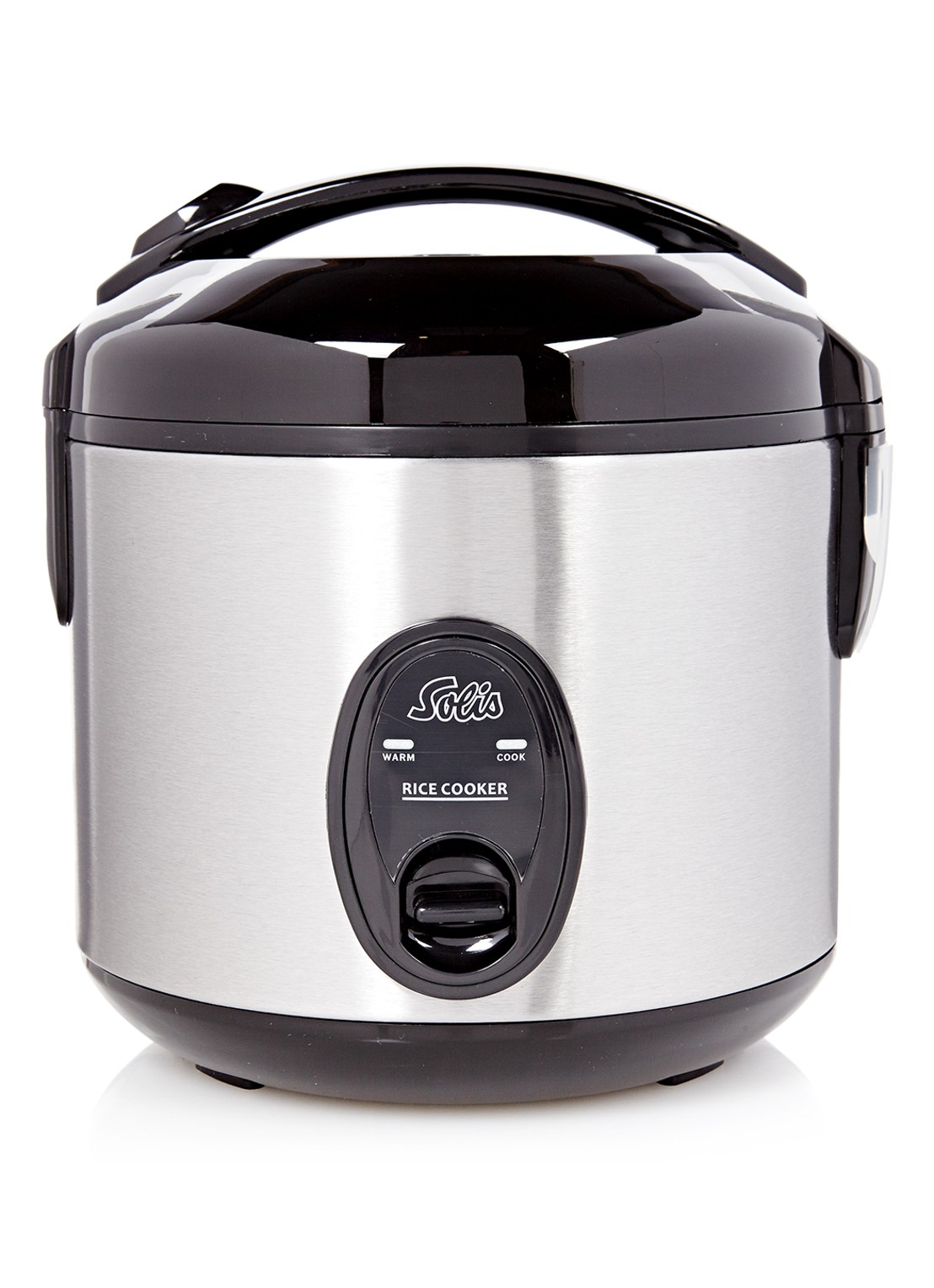 Solis Compact rijstkoker 0,8L - voorkant zilver