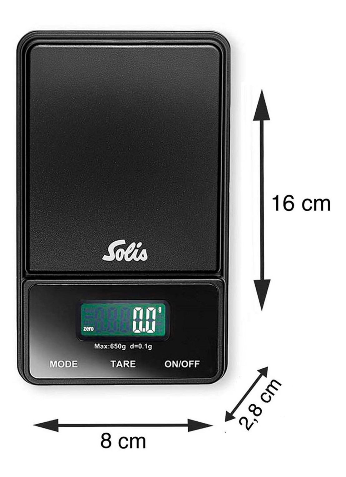 Solis Digital Pocket Scale keukenweegschaal 12,3 cm - detail 5 zwart