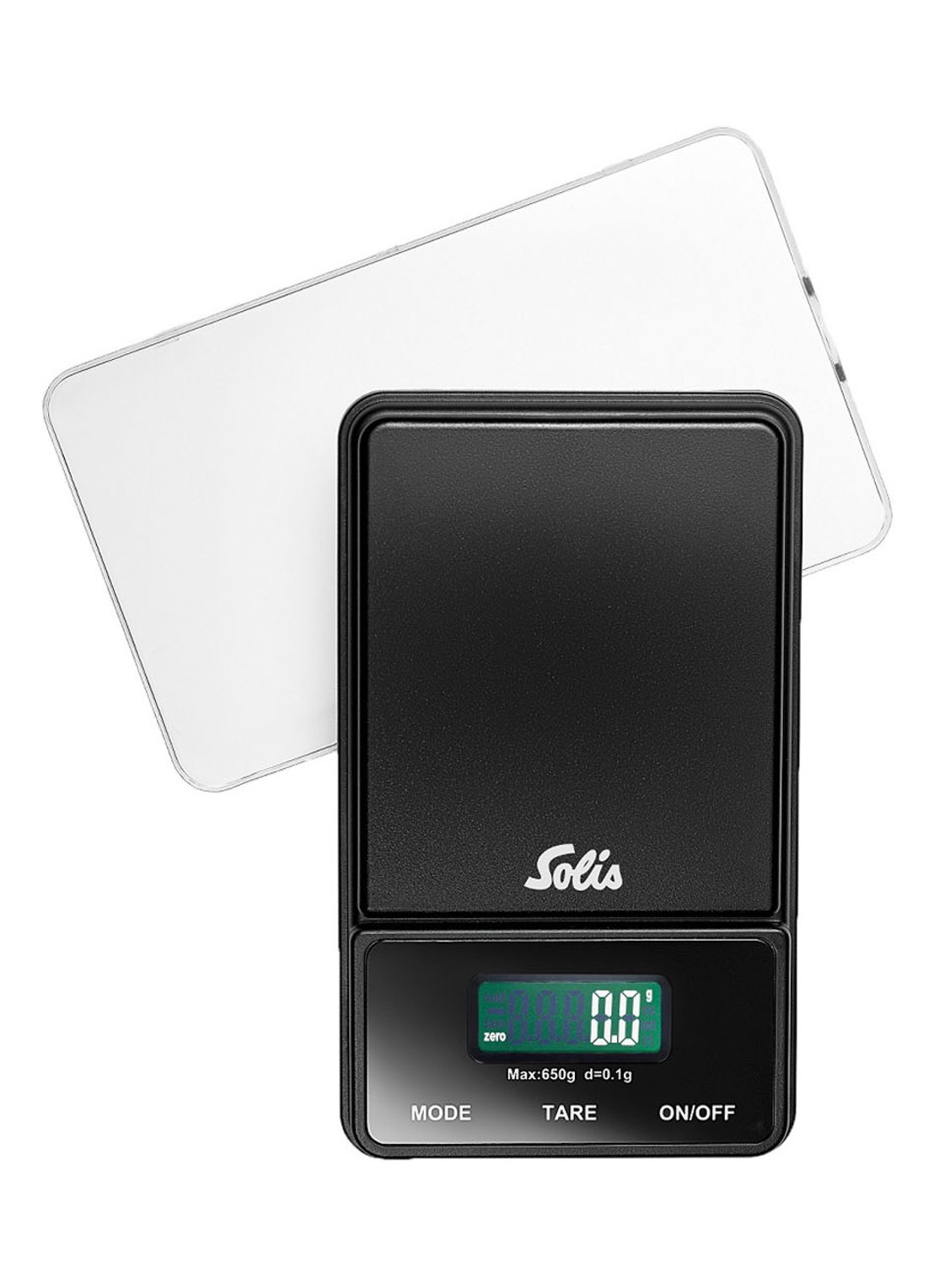 Solis Digital Pocket Scale keukenweegschaal 12,3 cm - voorkant zwart