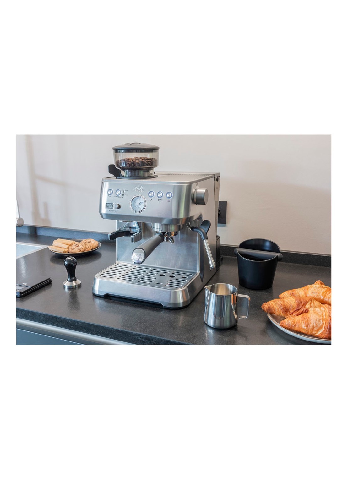 Solis Grind & Infuse Perfetta espressomachine 1019  - detail 5 zilver