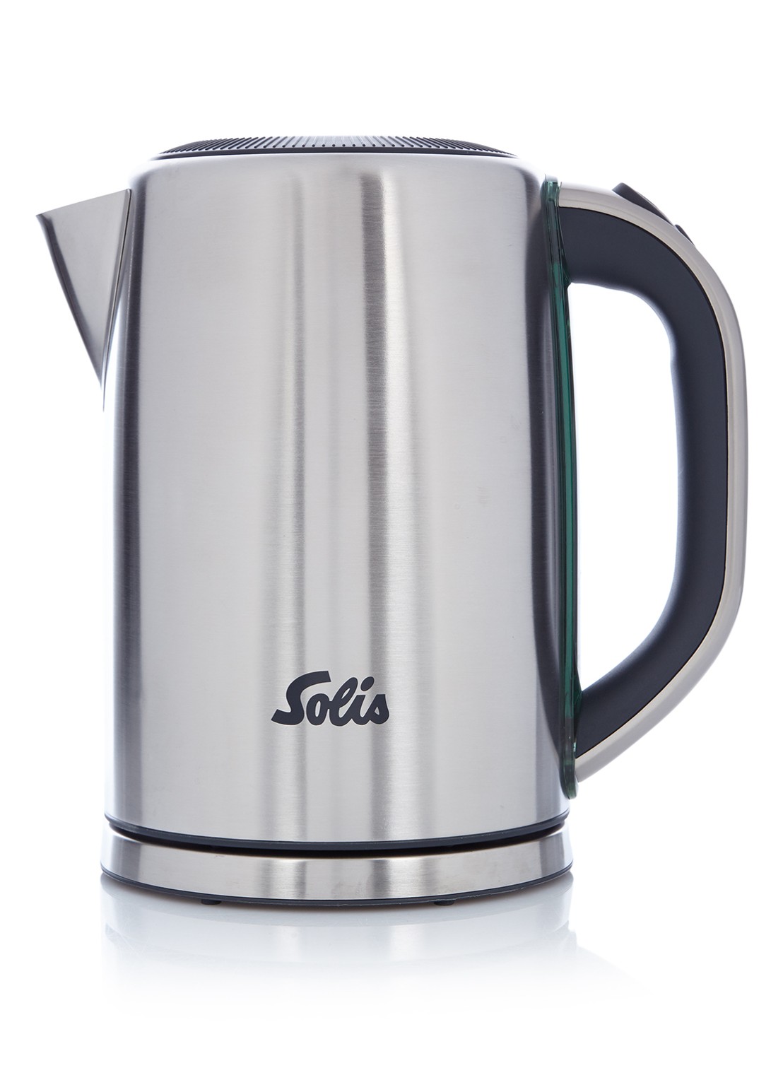 Solis Premium 5511 waterkoker 1,5 liter  - voorkant zilver